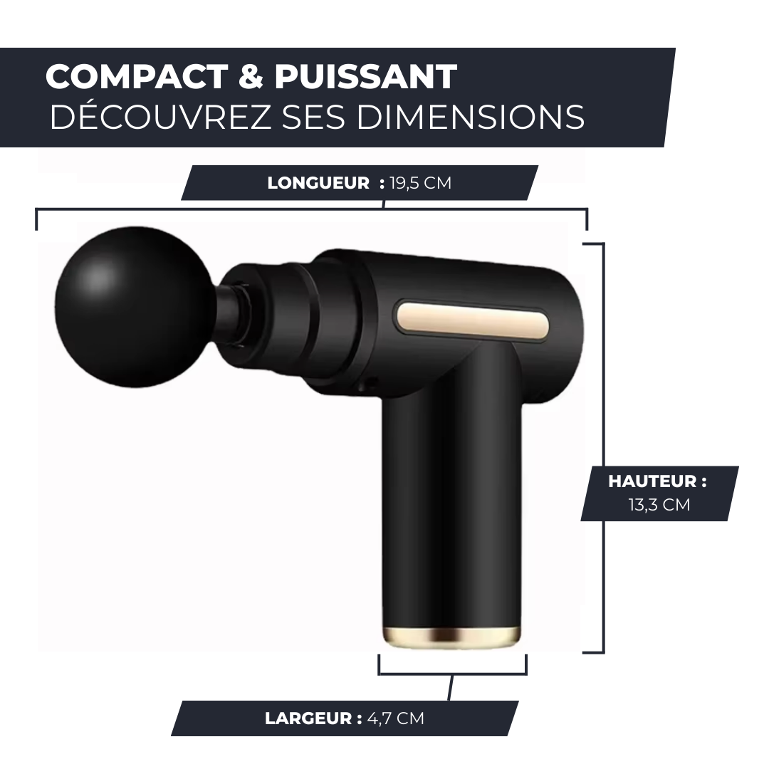 Pistolet de Massage Musculaire Profond – Relaxation et Récupération Optimale