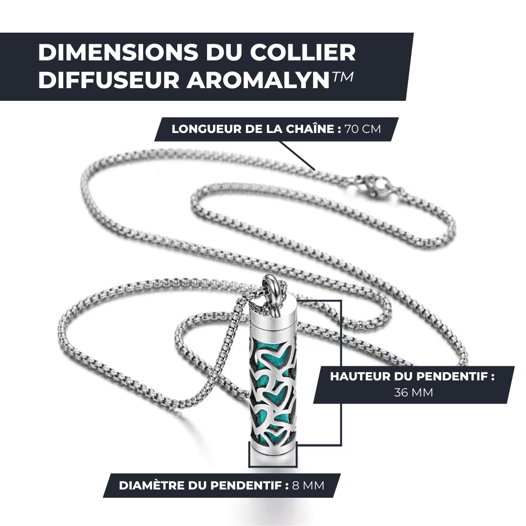 Collier Diffuseur AromaLyn™ - Bijou Aromathérapie Élégant & Apaisant