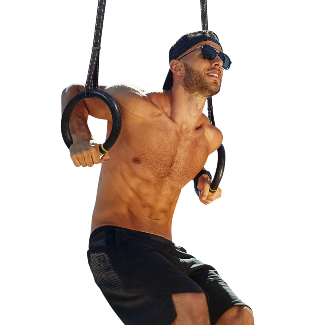 Anneaux crossfit - Sangles Renforcées - Entraînement Fonctionnel & Tractions FORCELINE VENITHY