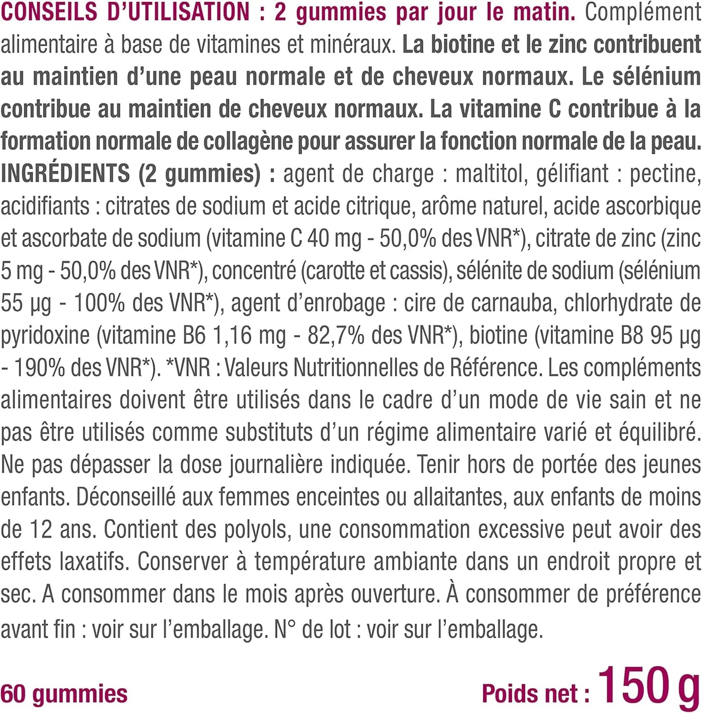 Gummies Cheveux & Peau NUTRIMEA VENITHY