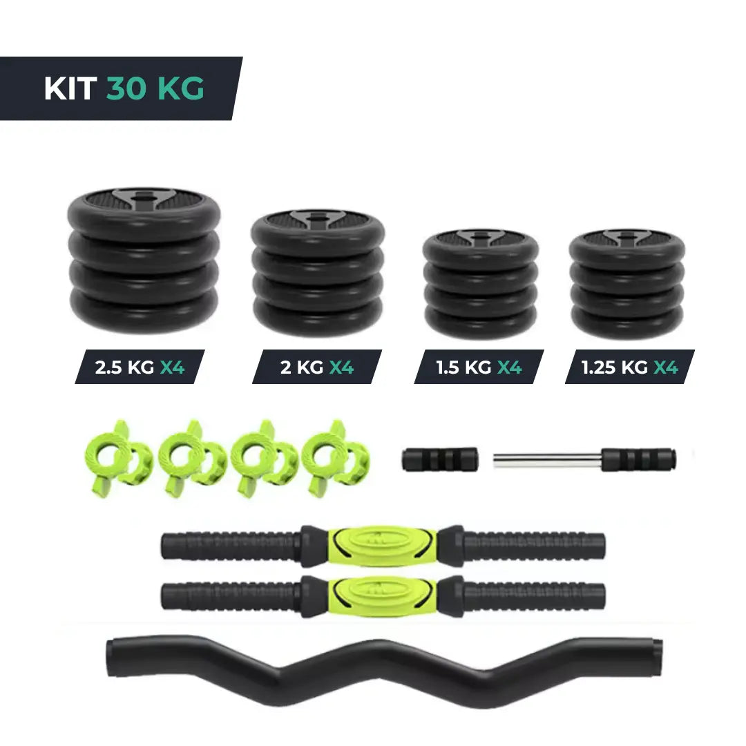 Kit d’Haltères Réglables 4 en 1 - De 10 kg à 40 kg PushMax 117.90 VENITHY 30-Kg