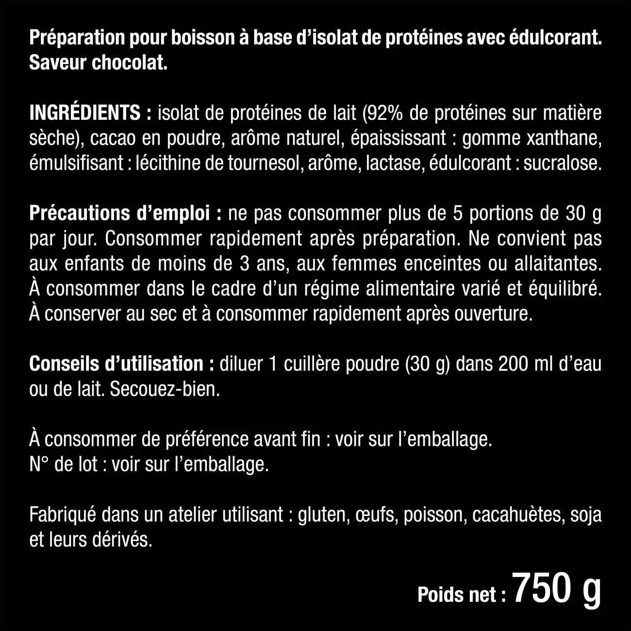 Whey Isolate Native - Protéines Premium 88 % NUTRIMEA VENITHY