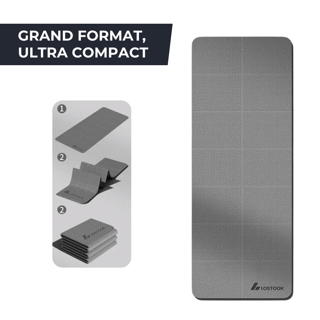 Tapis de yoga pliable 4 mm - Pliable, Léger & Antidérapant Lostook   VENITHY