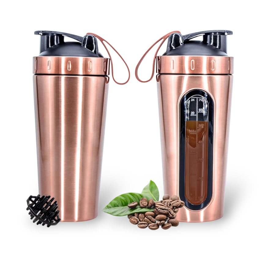 Shaker Protéine Inox 700 ml - Mélange Homogène & Design Premium STEELMIX   VENITHY