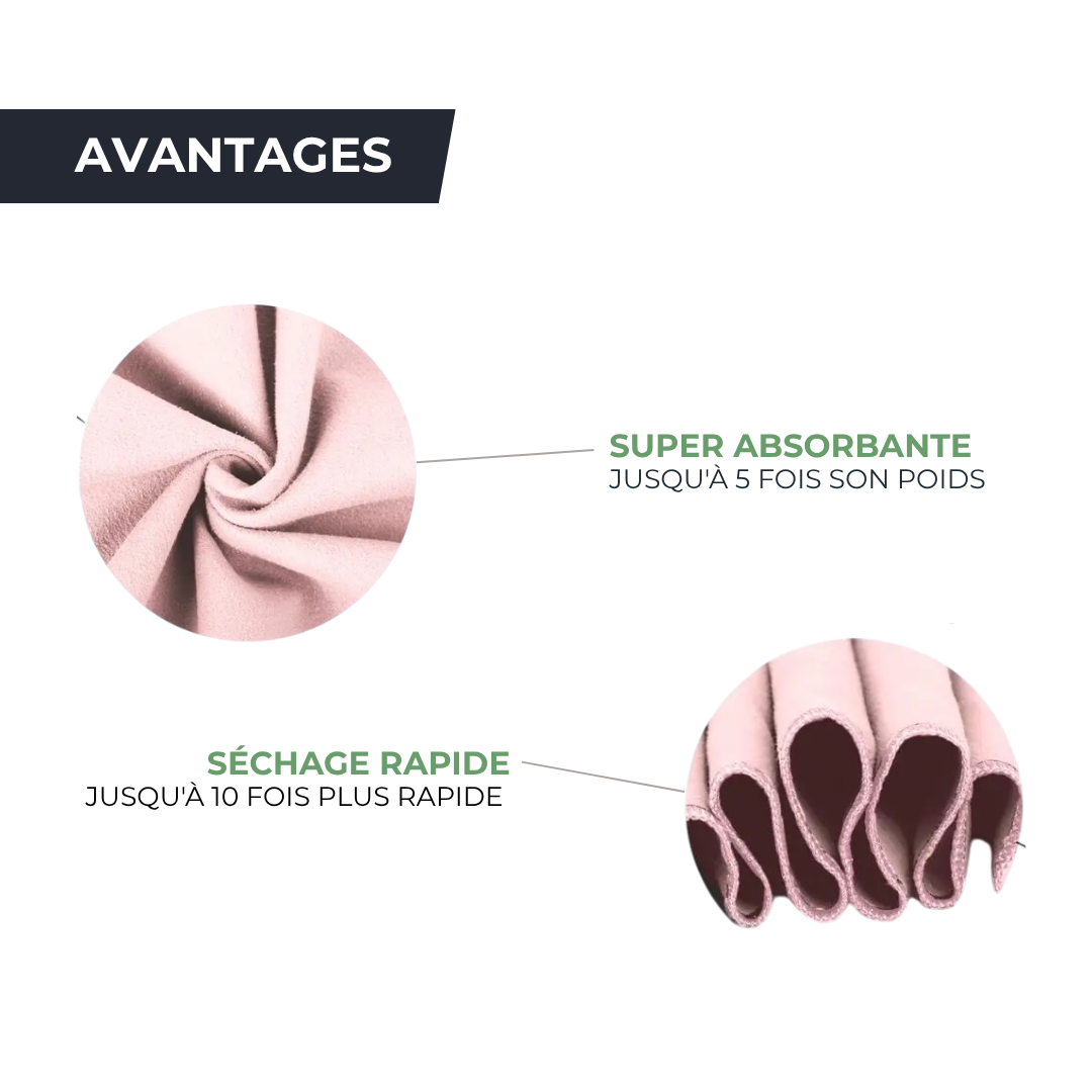 Serviette piscine microfibre - Ultra-Absorbante, Séchage Rapide & Légère HydroFlex   VENITHY