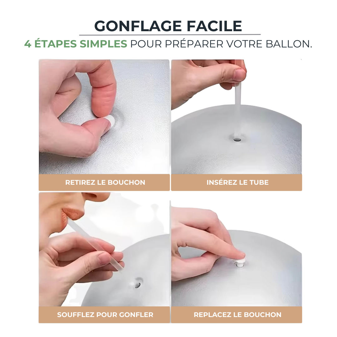 Ballon de Gym Anti-Explosion - Yoga, Fitness, Renforcement Musculaire CORESPHERE   VENITHY