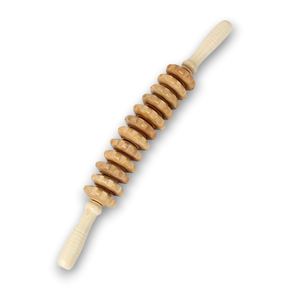 Rouleau de Massage Bois - Anti-Cellulite, Lymphatique & Deep Tissue FitWood Pro   VENITHY