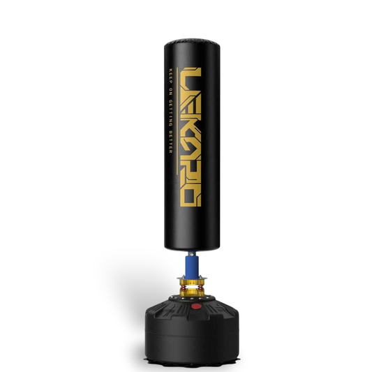 Sac de frappe sur pied - Entraînement Réactif et Résistant dès 8 Ans LQLM  196.90 VENITHY Or / Gants