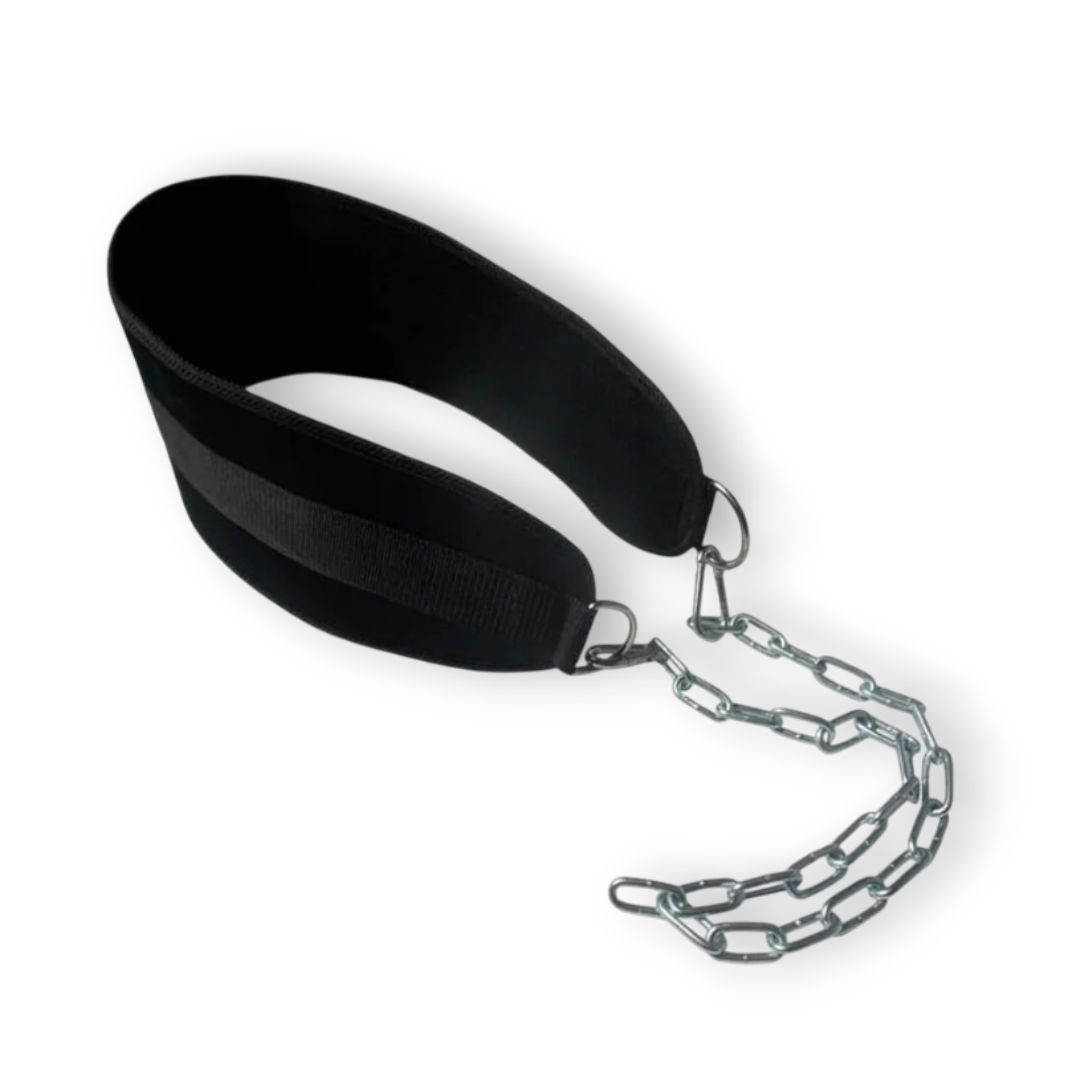 Ceinture de levage - Dip & Tractions avec Chaîne Acier - Charge Lourde 90 Kg IRONPULSE   VENITHY