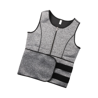 Ceinture de sudation homme - Gilet Sauna Néoprène, Taille & Abdos Sculptés HEATCORE   VENITHY