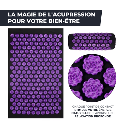 Tapis d'Acupression Premium & Coussin Massage