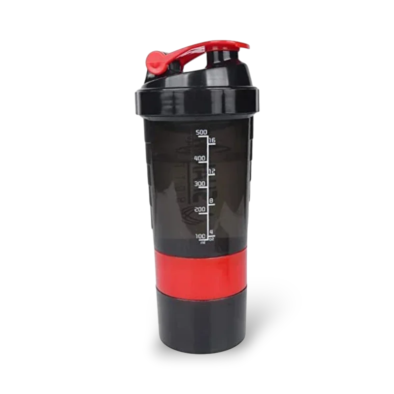 Shaker Sport 500ml - Mélange Protéiné avec Ball Whisk & Rangement Poudre PROTOMIX   VENITHY