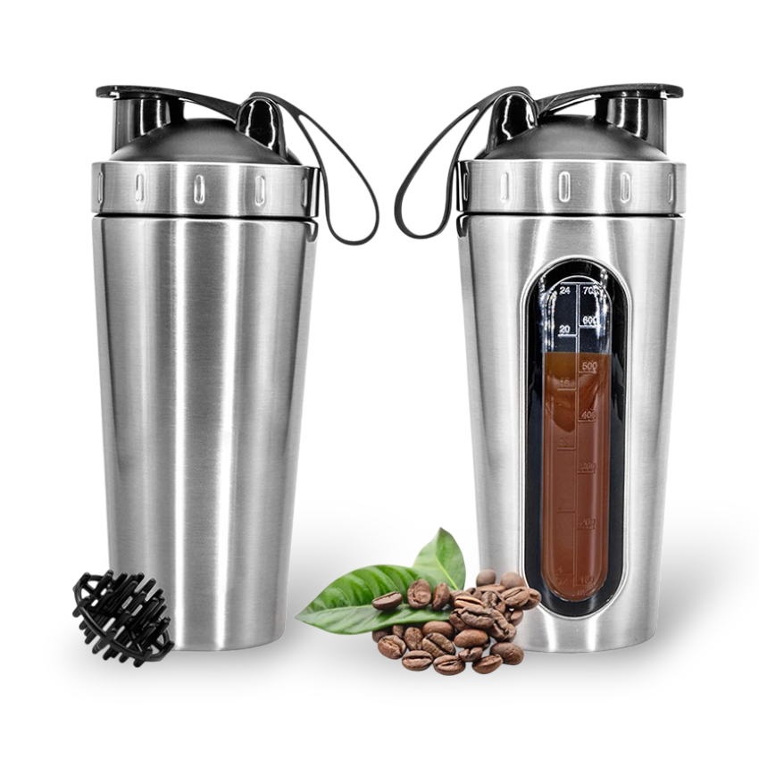 Shaker Protéine Inox 700 ml - Mélange Homogène & Design Premium STEELMIX   VENITHY