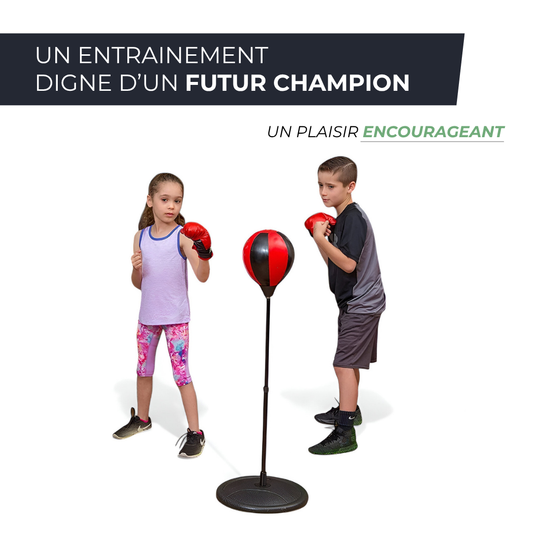 Sac de frappe enfant - Set complet de boxe avec gants et punching ball VENITHY   VENITHY
