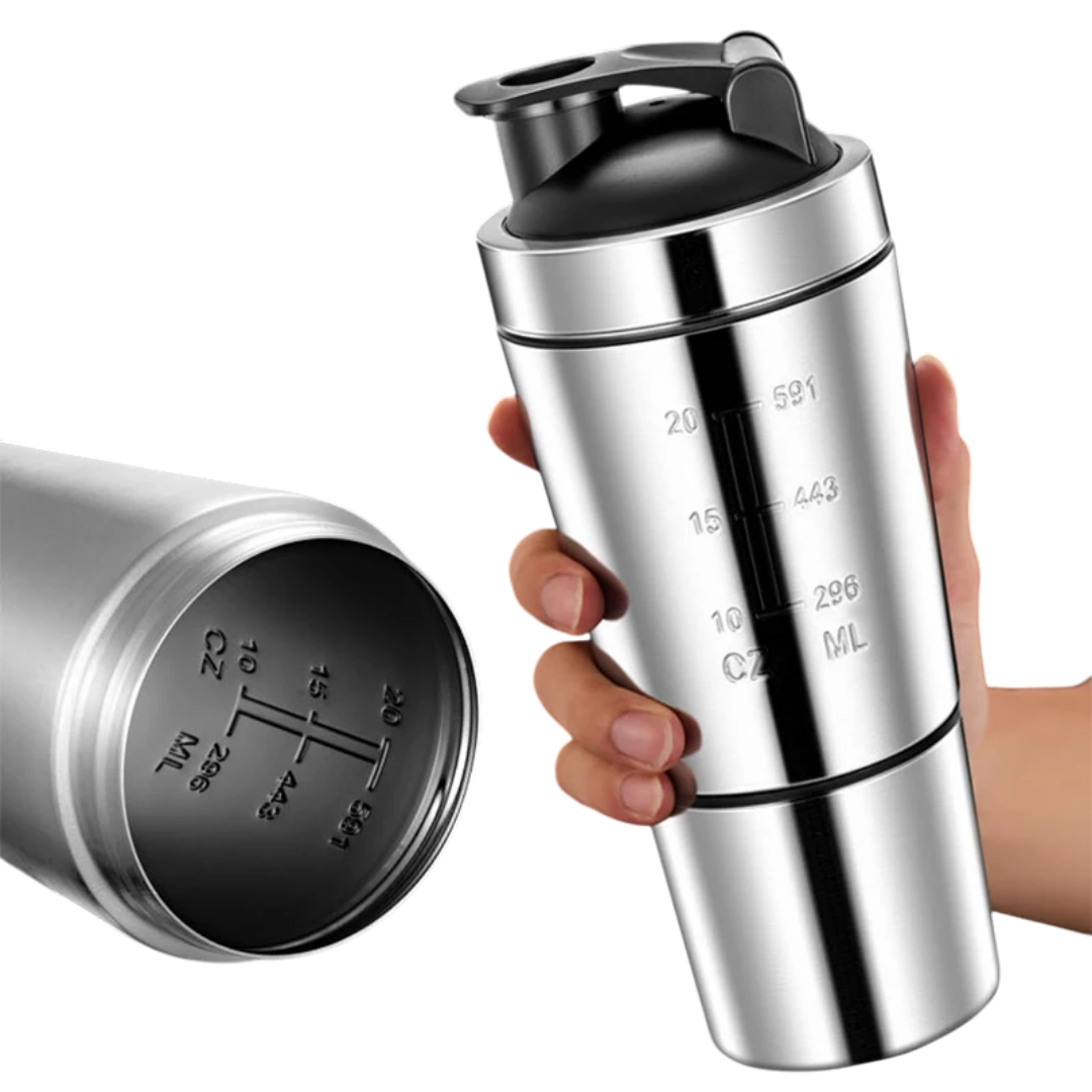 Shaker Inox 600ml - Mélange Parfait & Étanchéité Totale STEELFLOW   VENITHY