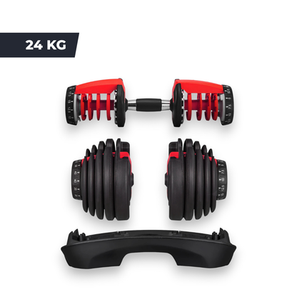 Haltère Ajustable TitanFlex - Poids Modulable, Design Sécurisé & Compact IRONIX   VENITHY