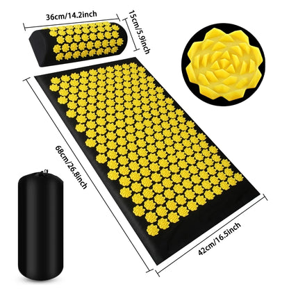 Tapis d'Acupression Premium & Coussin Massage
