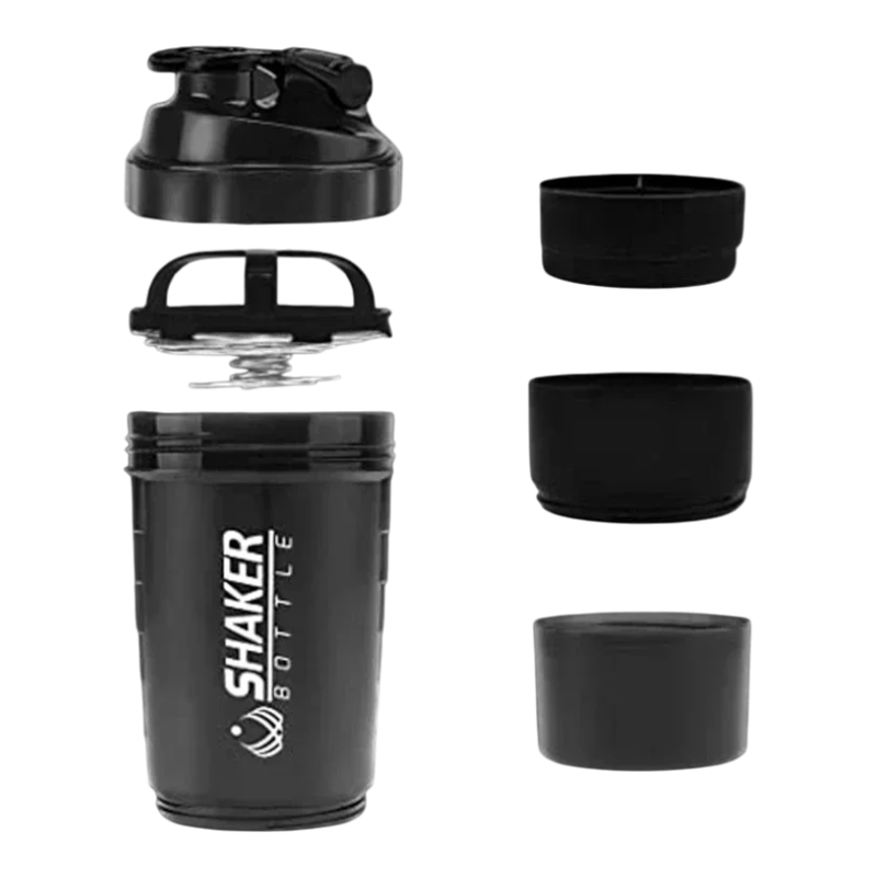 Shaker Sport 500ml - Mélange Protéiné avec Ball Whisk & Rangement Poudre PROTOMIX   VENITHY