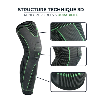 Genouillère sport - Compression & Maintien pour Running, CrossFit, Fitness FLEXKNEE   VENITHY