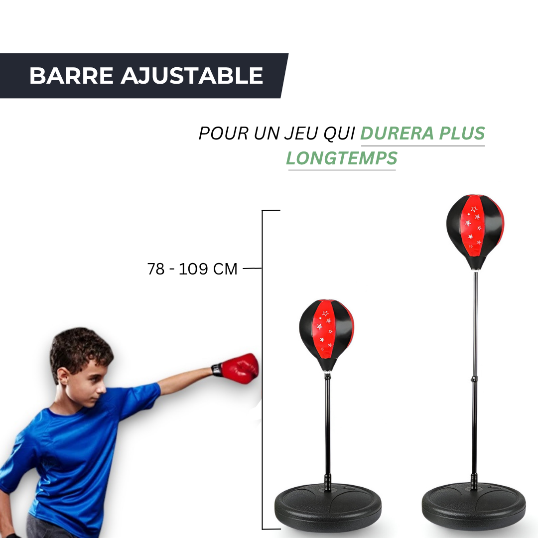 Sac de frappe enfant - Set complet de boxe avec gants et punching ball VENITHY   VENITHY