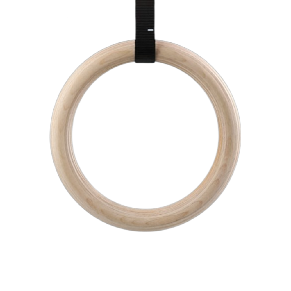 fait Anneaux de Gymnastique en Bois – Sangles Renforcées 4,5 m – Cross Training & Street Workout WOODFORCE   VENITHY