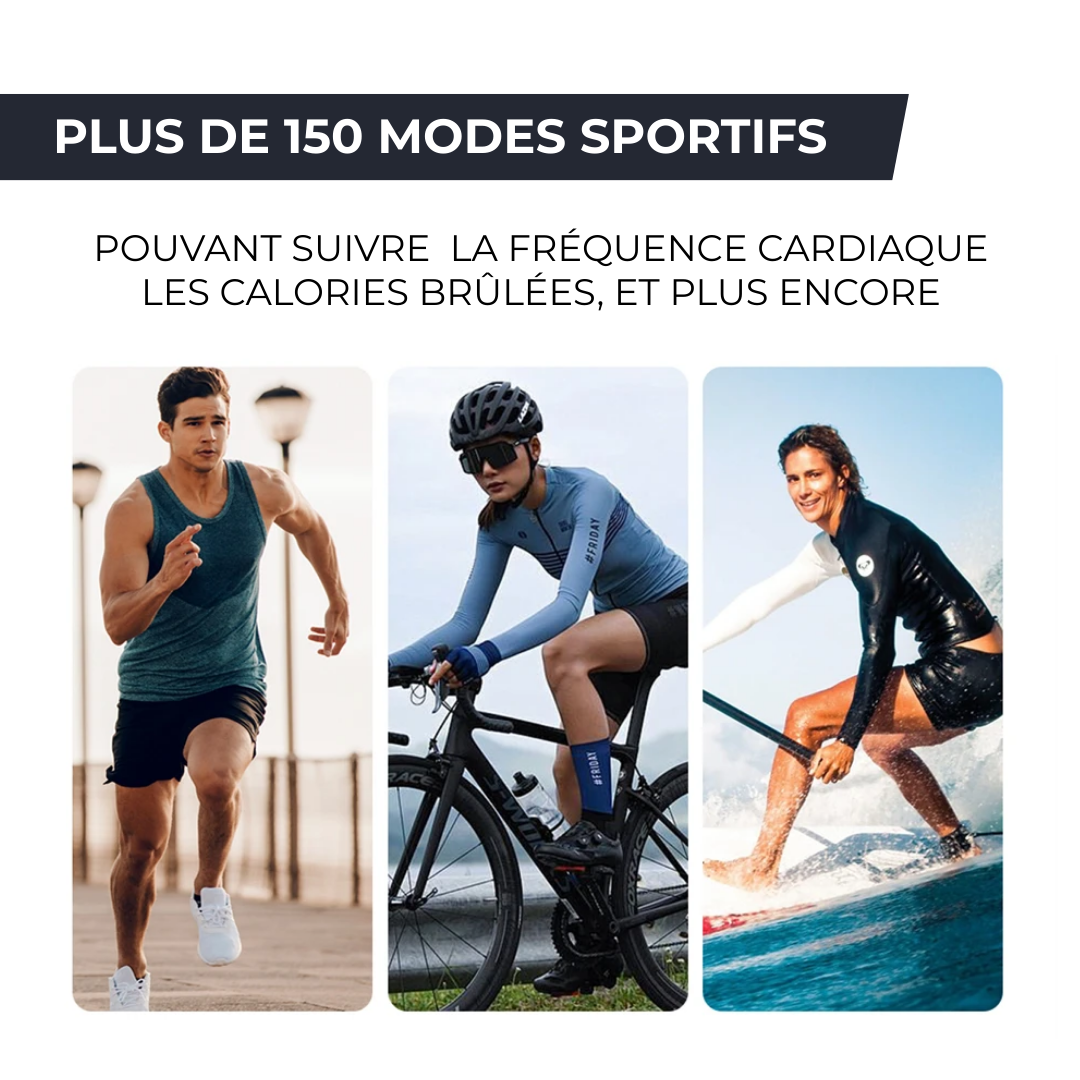 FAIT Montre connectée homme Watch Ultra 2 SE™ – Écran AMOLED 1.85", Appels Bluetooth et Autonomie 21 jours ZyChronix   VENITHY