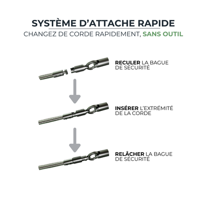 Corde à Sauter Professionnelle - Aluminium & Roulements 360° – 3 m AIRROPE   VENITHY
