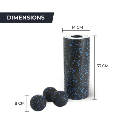 Rouleau Yoga & Massage - EPP Haute Densité pour Relaxation Musculaire FLEXWAVE   VENITHY