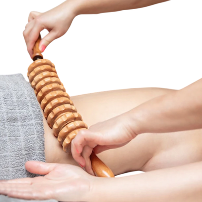 Rouleau de Massage Bois - Anti-Cellulite, Lymphatique & Deep Tissue FitWood Pro   VENITHY