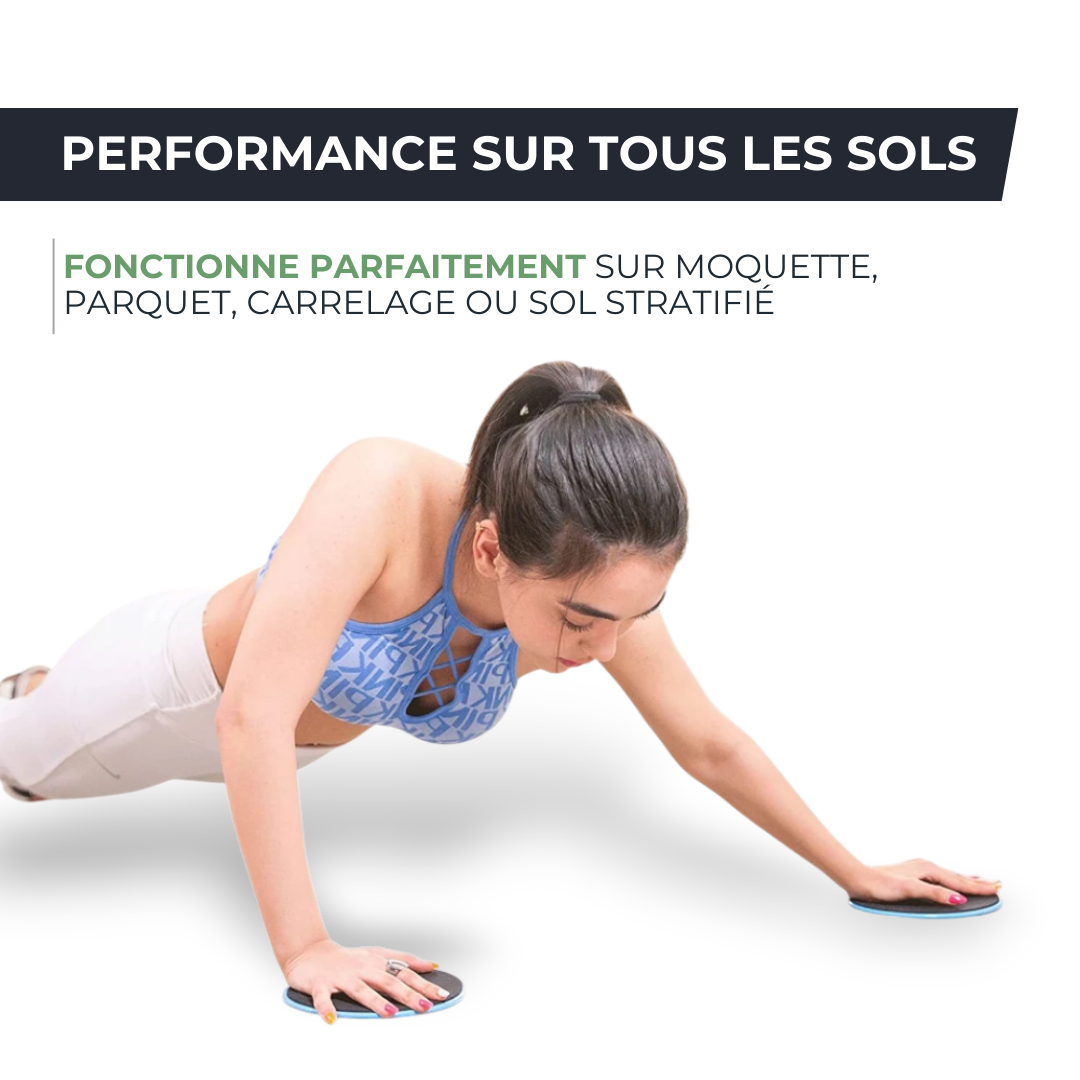Disques de glisse - Sliders Fitness & Core Training GLIDECORE   VENITHY