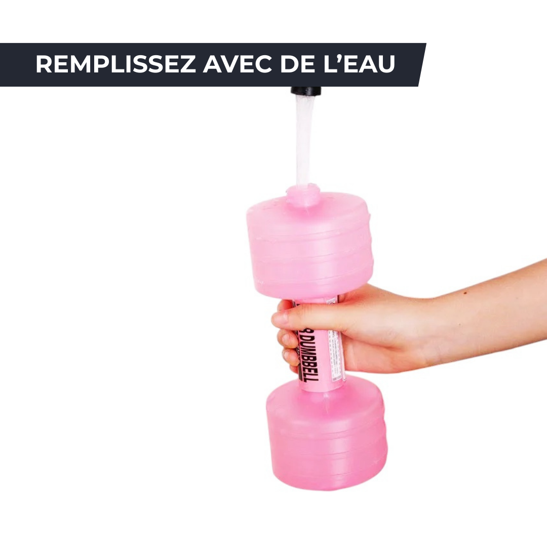 Haltères Aquatiques - Ajustables par Eau, Légères & Polyvalentes pour Fitness Féminin IRONIX   VENITHY
