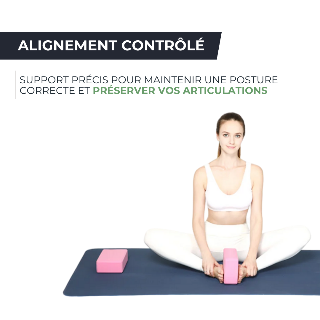 Bloc de Yoga - EVA Haute Densité, Stabilité & Flexibilité FLOWBALANCE   VENITHY