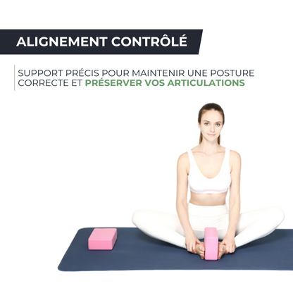 Bloc de Yoga - EVA Haute Densité, Stabilité & Flexibilité FLOWBALANCE   VENITHY
