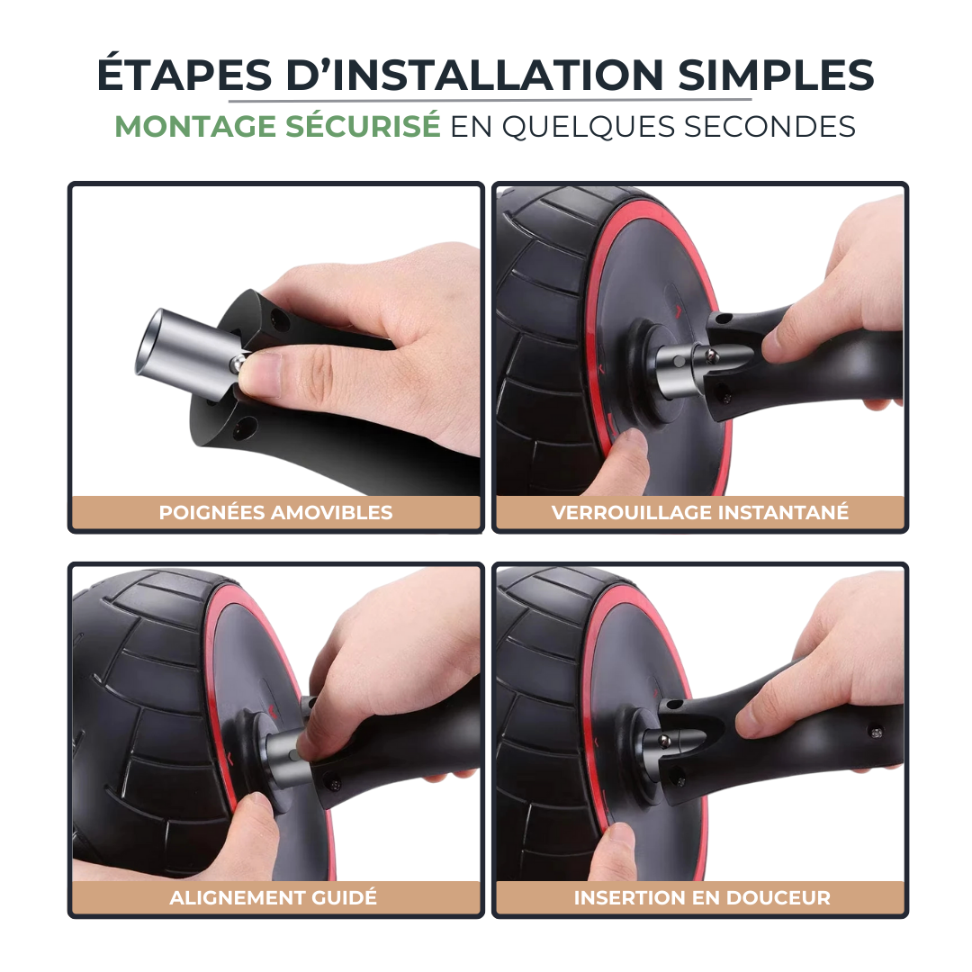 Roulette abdos - Entraînement & Stabilité Totale STEELMOTION   VENITHY