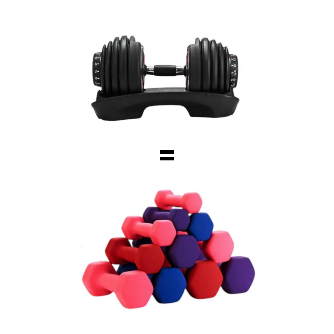 Haltère Ajustable TitanFlex - Poids Modulable, Design Sécurisé & Compact IRONIX   VENITHY