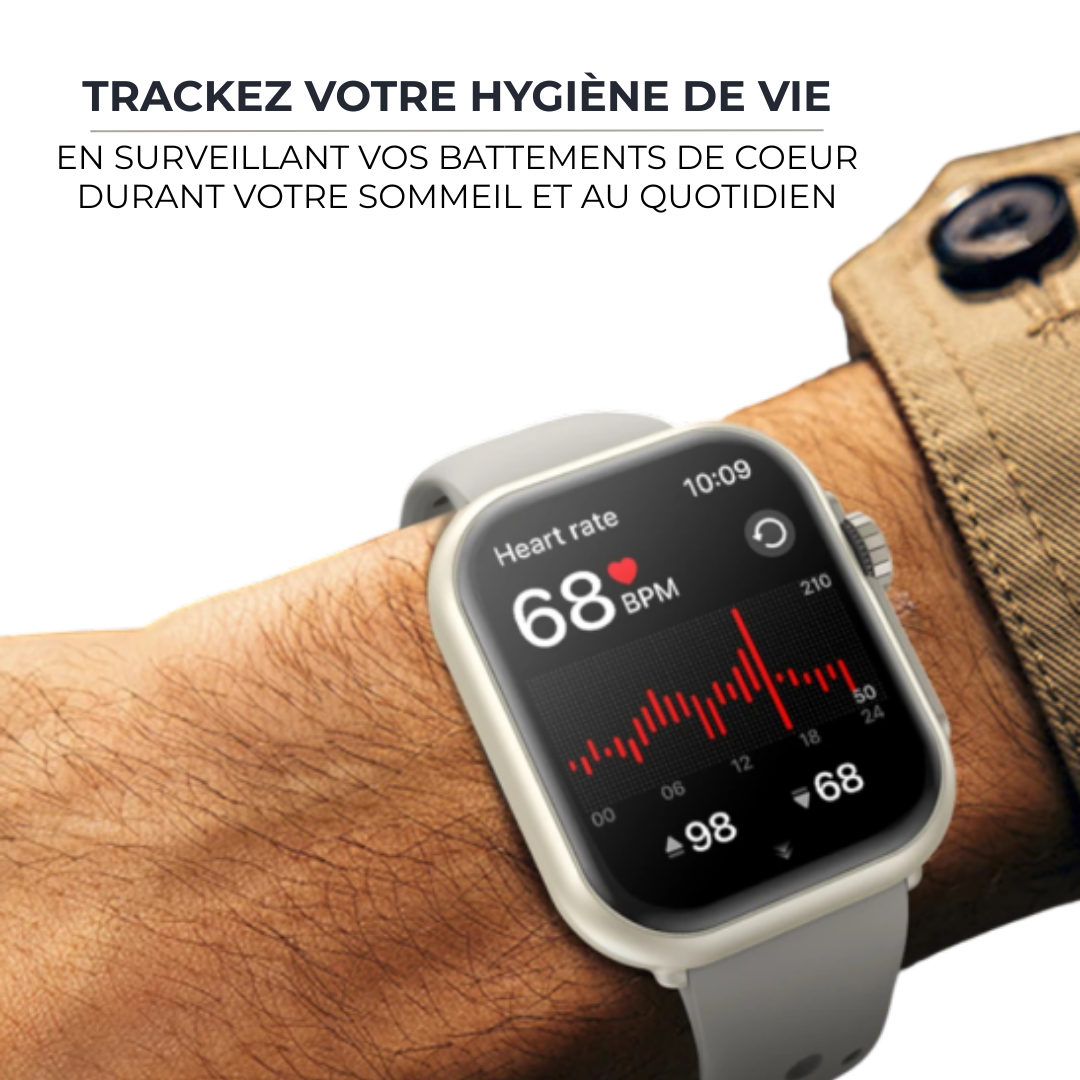 FAIT Montre connectée homme Watch Ultra 2 SE™ – Écran AMOLED 1.85", Appels Bluetooth et Autonomie 21 jours ZyChronix   VENITHY