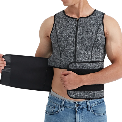 Ceinture de Sudation Homme - Taille Abdos, Transpiration & Perte de Poids THERMOBURN   VENITHY