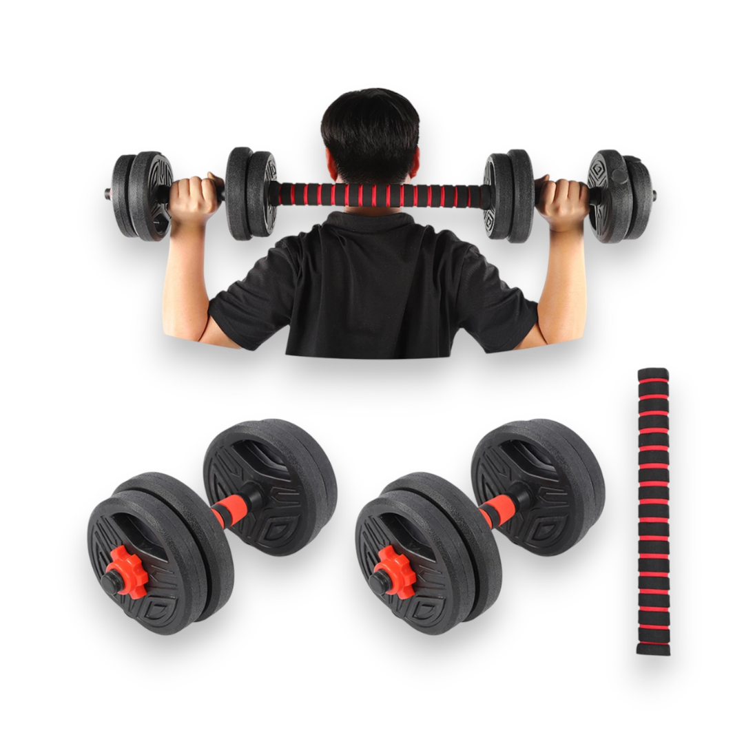 Haltères Ajustables 10 kg - Set Compact avec Barre de Connexion 40 cm YOSOO   VENITHY