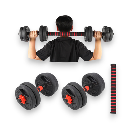 Haltères Ajustables 10 kg - Set Compact avec Barre de Connexion 40 cm YOSOO   VENITHY