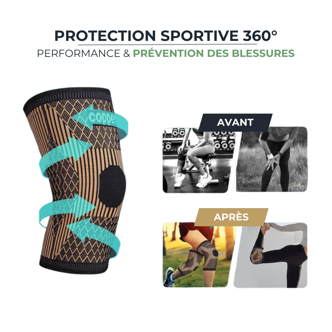 Genouillères - Stabilisation & Soutien Articulaire COPPERFORCE   VENITHY
