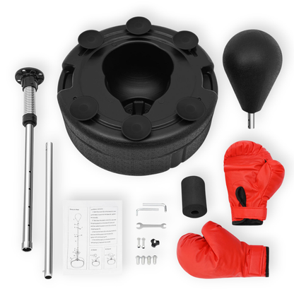 FAIT Punching ball sur pied ajustable ProStrike™ – 120 à 160 cm, ressort acier et base stable ProStrike   VENITHY