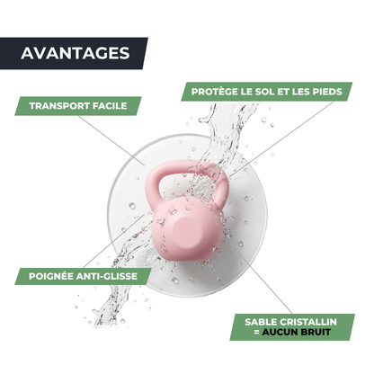 Kettlebells - Ajustable à Eau 2 à 8 kg - Entraînement Fonctionnel & Full Body HYDROFORCE   VENITHY