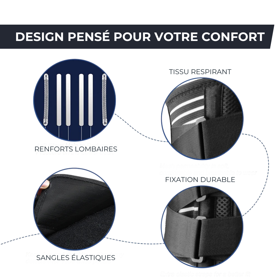 Ceinture lombaire - Soutien Orthopédique & Douleurs Lombaires KYNEX   VENITHY