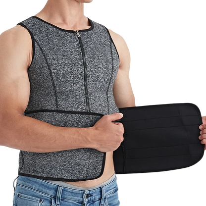 Ceinture de Sudation Homme - Taille Abdos, Transpiration & Perte de Poids THERMOBURN   VENITHY