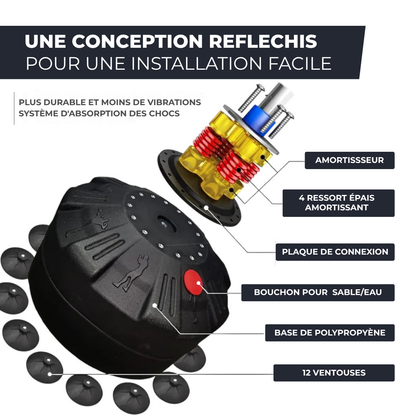 Sac de frappe sur pied - Entraînement Réactif et Résistant dès 8 Ans LQLM   VENITHY