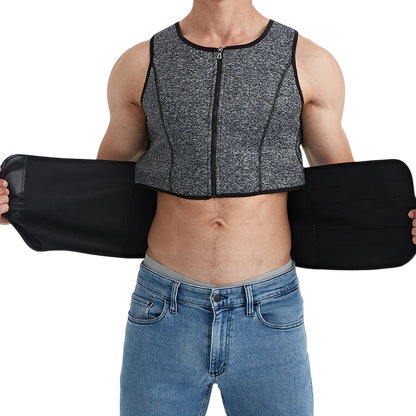 Ceinture de Sudation Homme - Taille Abdos, Transpiration & Perte de Poids THERMOBURN   VENITHY