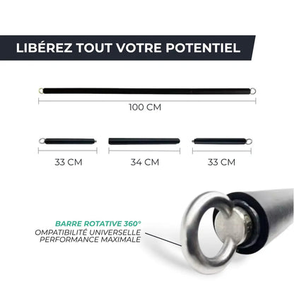 COPIE Barre d’Entraînement Multifonctions + Bandes de Résistance VENITHY   VENITHY