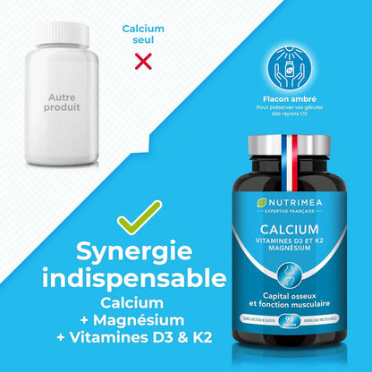 Calcium D3 K2 & Magnésium NUTRIMEA   VENITHY
