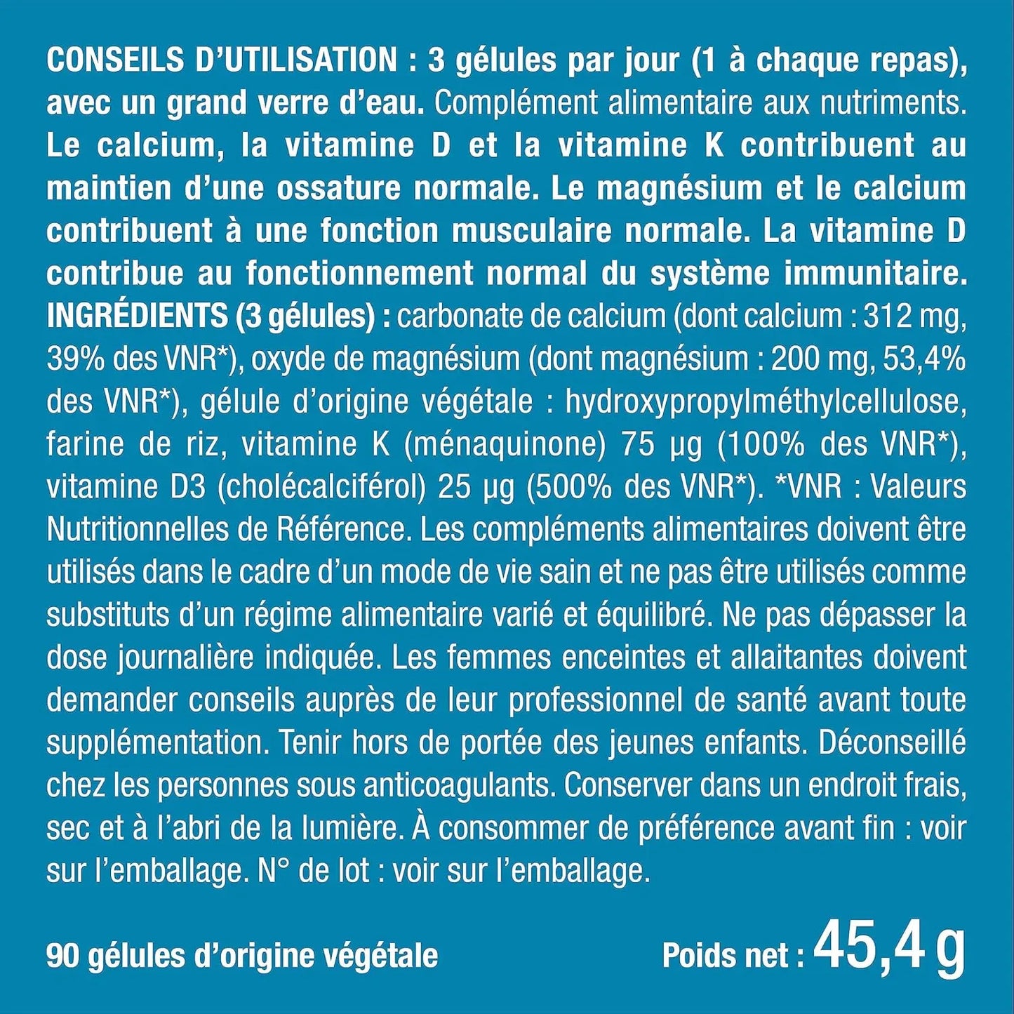 Calcium D3 K2 & Magnésium NUTRIMEA   VENITHY