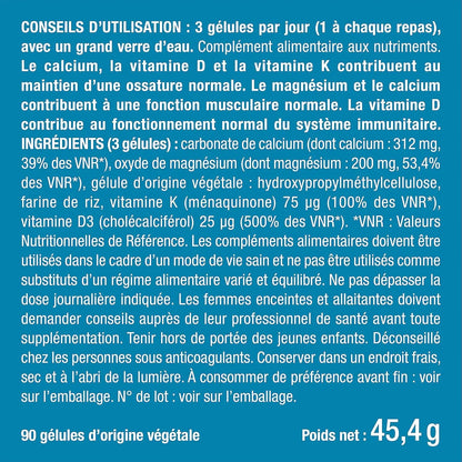 Calcium D3 K2 & Magnésium NUTRIMEA   VENITHY